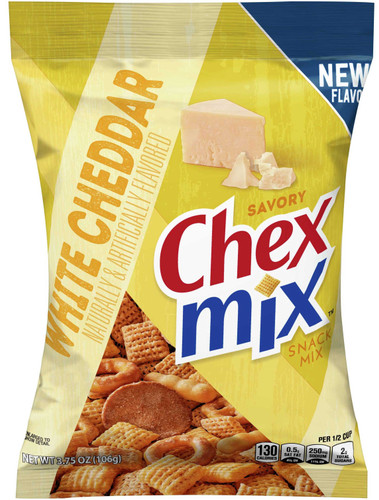 Chex Mix White Cheddar Snack Mix, 3.75 Ounces, 8 Per Case